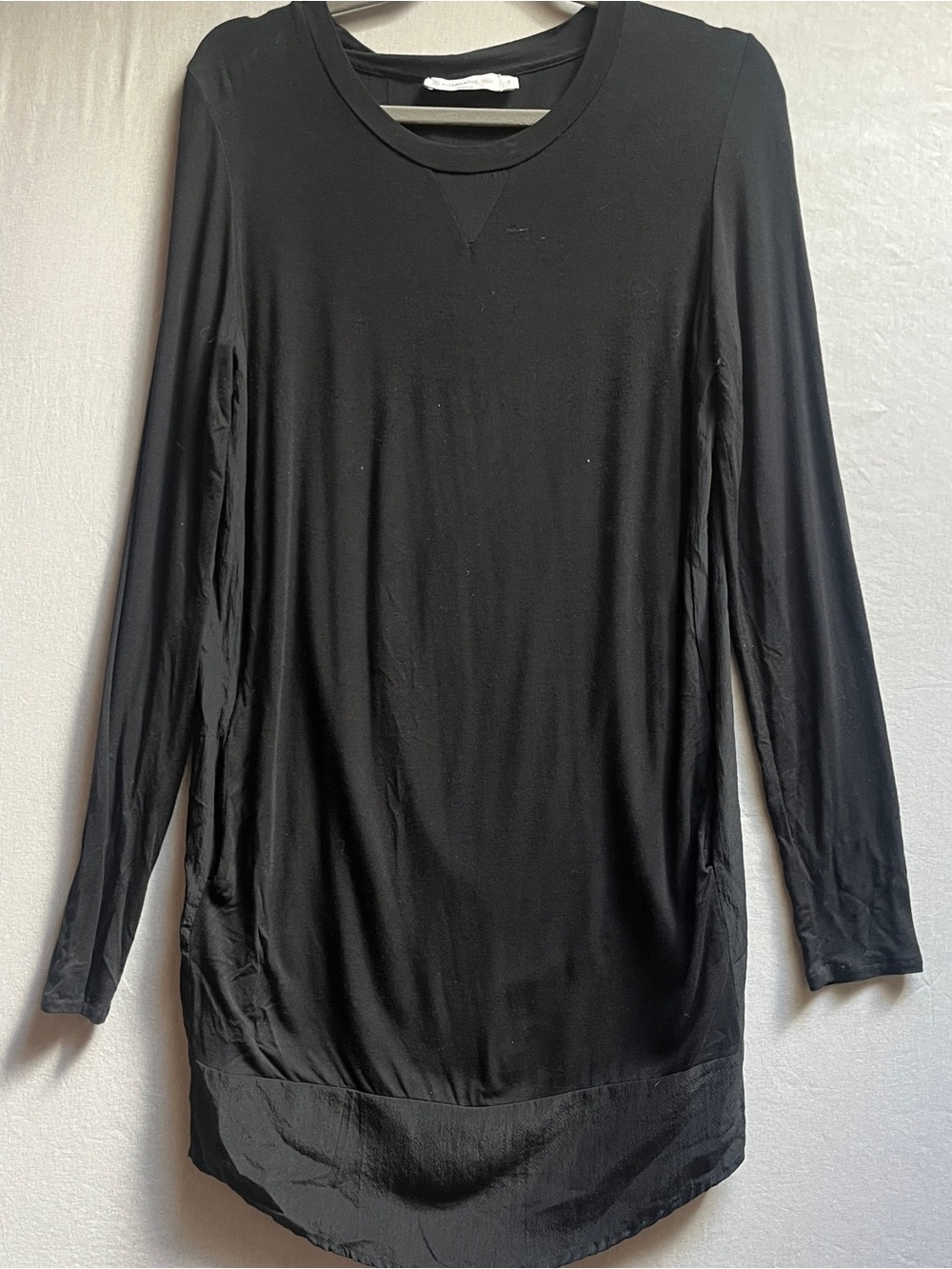 Alternative Apparel Black Long Sleeve Scoop Neck Tunic S